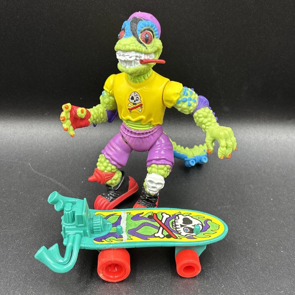TMNT 1990 Mondo Gecko 100% Complete Vintage Turtles Playmates Toys